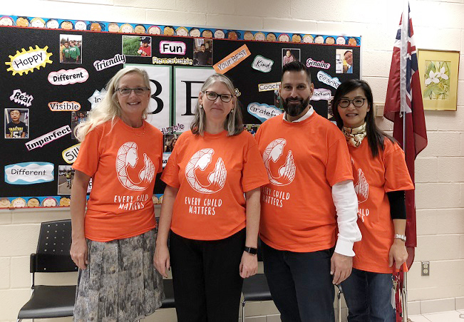 Staff Wearing Orange Shirt Day Shirt